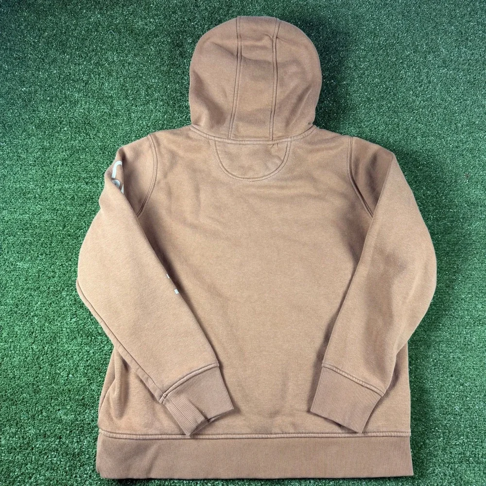 Carhartt‎ Youth Brown Relaxed Fit Graphic Sleeve Logo Hoodie Large 12-14